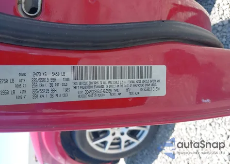 2018 Dodge Journey Gt из США, поврежденный, VIN 3C4PDCEG3JT462938